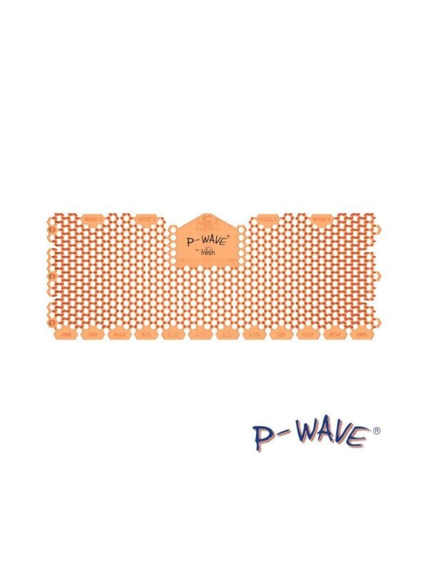 Impact urinal trough screen, mango, 2 pack