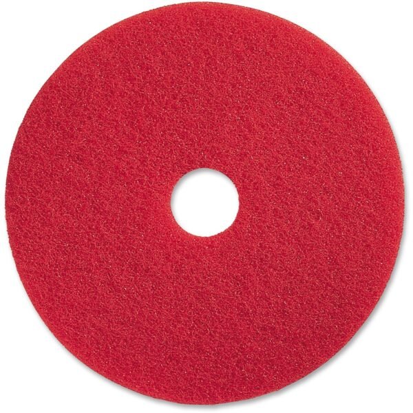 Red rotary floor pad for spray cleaning