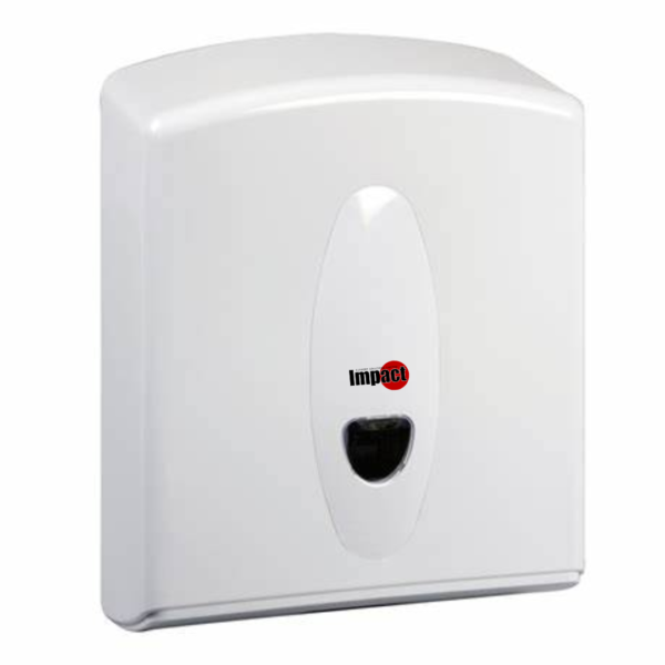 C-fold hand towel dispenser, white