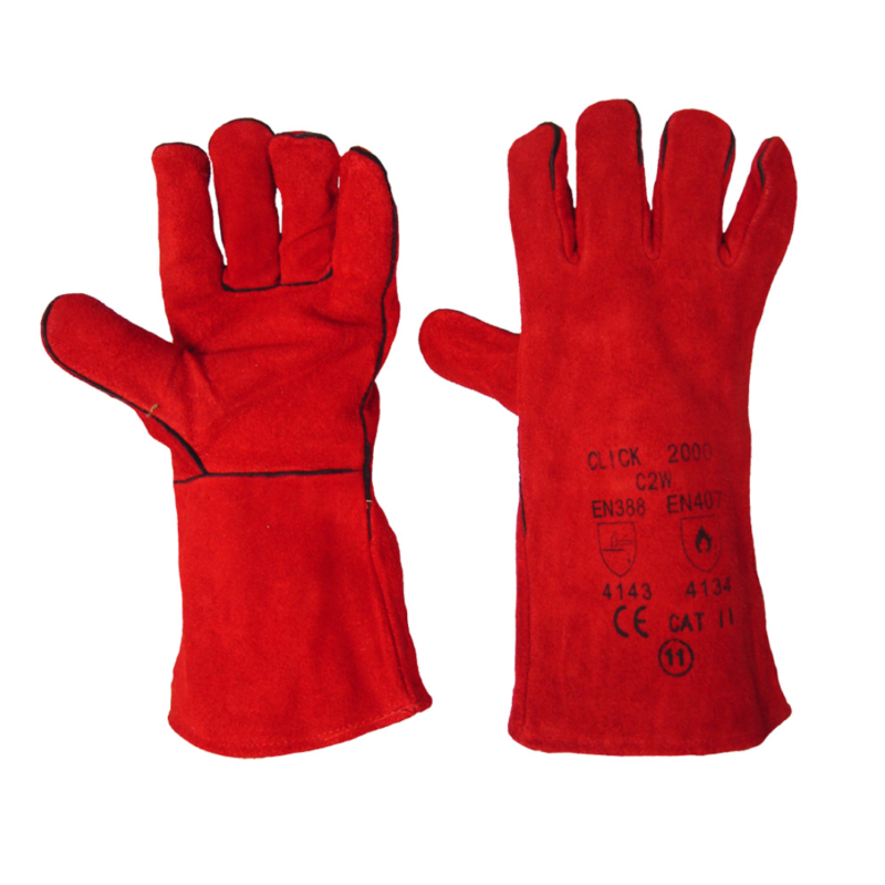 Red Welders Gauntlet