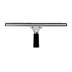 Window cleaning squeegee complete, silver finish