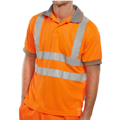 Polo Shirt Short Sleeved Orange