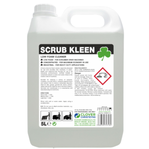 Scrub Kleen low-foam floor cleaner container