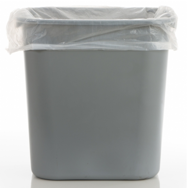 Clear bin liners, box of 500